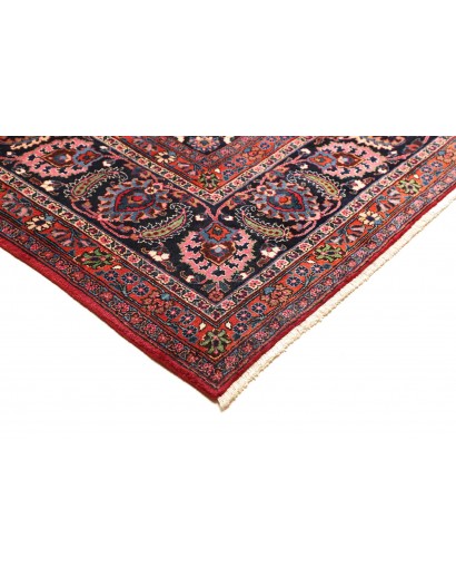 Tappeto Mashad Persia grigio rosso 302x384