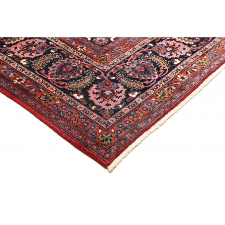 Tappeto Mashad Persia grigio rosso 302x384