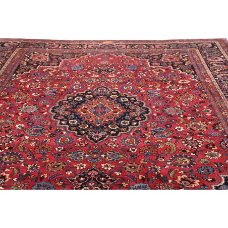 Tappeto Mashad Persia grigio rosso 302x384