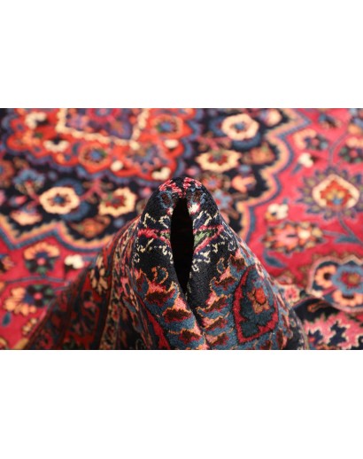 Tappeto Mashad Persia grigio rosso 302x384