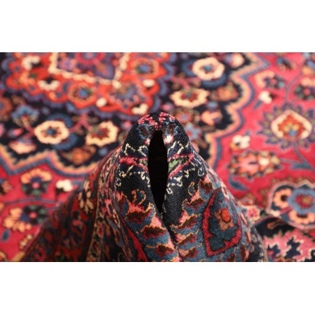 Tappeto Mashad Persia grigio rosso 302x384