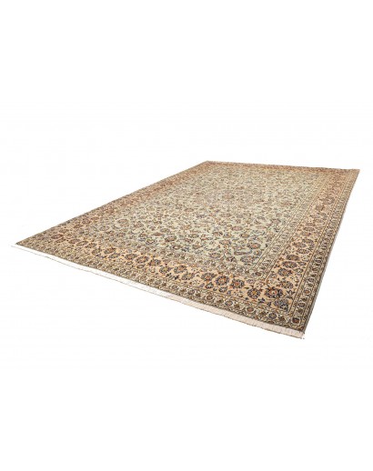 Tappeto Kashan Persia bianco marrone 305x407