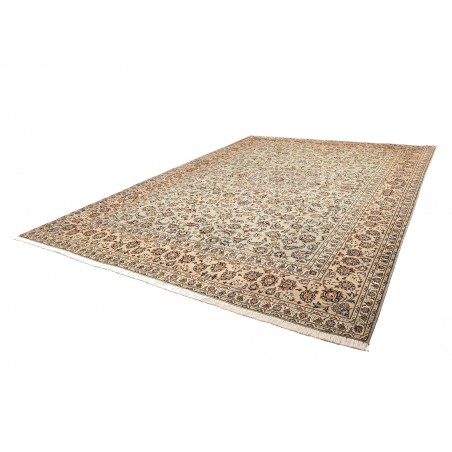 Tappeto Kashan Persia bianco marrone 305x407