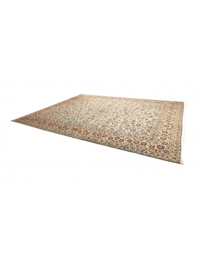 Tappeto Kashan Persia bianco marrone 305x407
