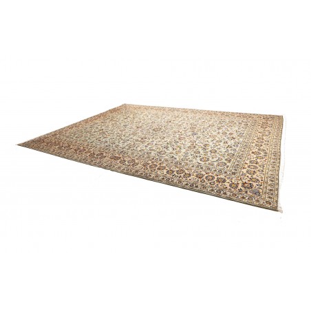 Tappeto Kashan Persia bianco marrone 305x407
