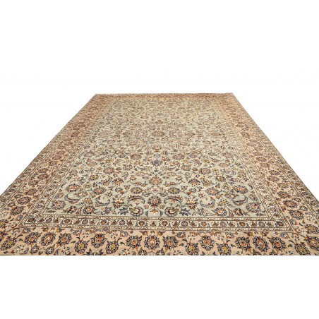Tappeto Kashan Persia bianco marrone 305x407