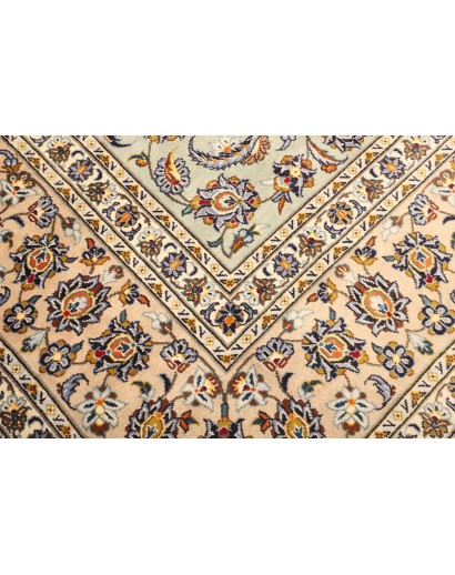 Tappeto Kashan Persia bianco marrone 305x407