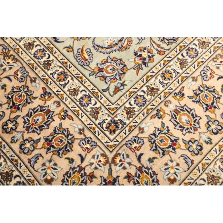 Tappeto Kashan Persia bianco marrone 305x407