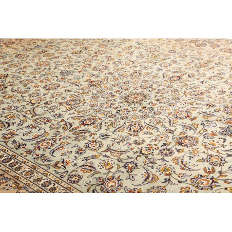 Tappeto Kashan Persia bianco marrone 305x407