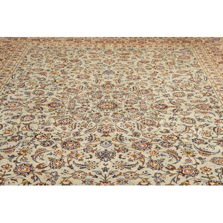 Tappeto Kashan Persia bianco marrone 305x407
