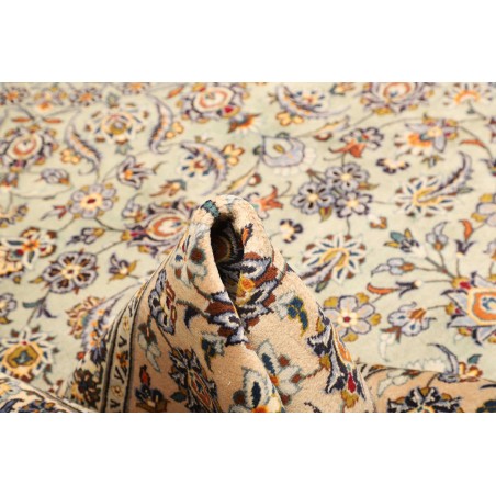 Tappeto Kashan Persia bianco marrone 305x407