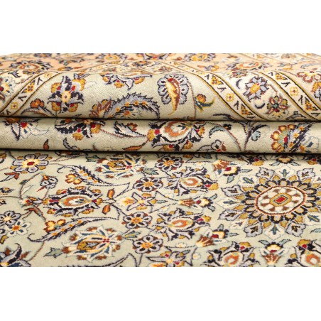 Tappeto Kashan Persia bianco marrone 305x407