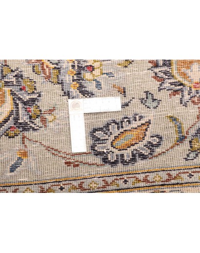 Tappeto Kashan Persia bianco marrone 305x407