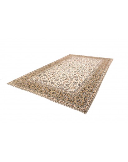 Tappeto Kashan Persia beige grigio 244x370
