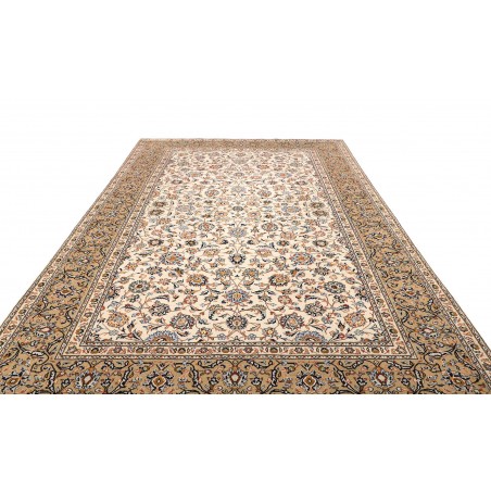 Tappeto Kashan Persia beige grigio 244x370