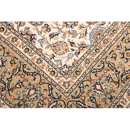 Tappeto Kashan Persia beige grigio 244x370
