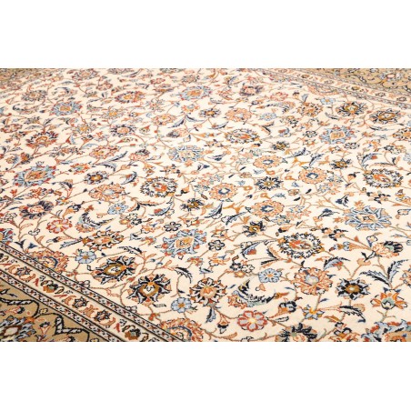 Tappeto Kashan Persia beige grigio 244x370