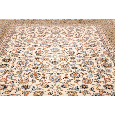 Tappeto Kashan Persia beige grigio 244x370