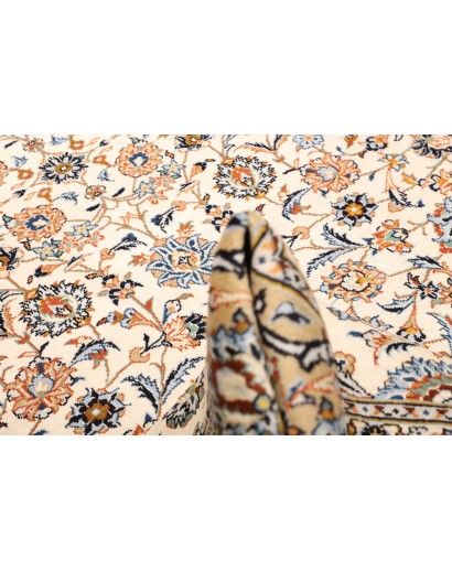 Tappeto Kashan Persia beige grigio 244x370