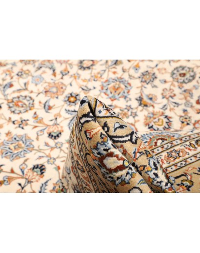 Tappeto Kashan Persia beige grigio 244x370