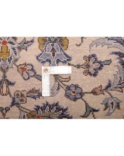 Tappeto Kashan Persia beige grigio 244x370