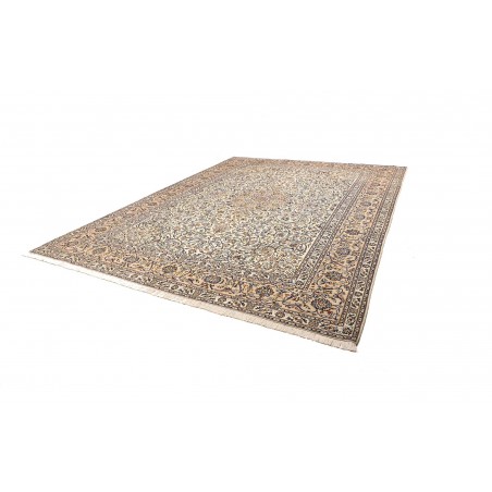 Tappeto Kashan Persia bianco verde 297x393