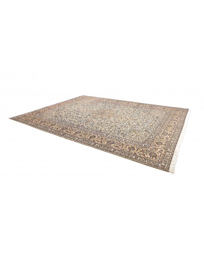 Tappeto Kashan Persia bianco verde 297x393