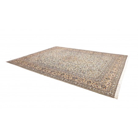Tappeto Kashan Persia bianco verde 297x393