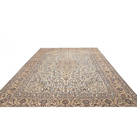 Tappeto Kashan Persia bianco verde 297x393