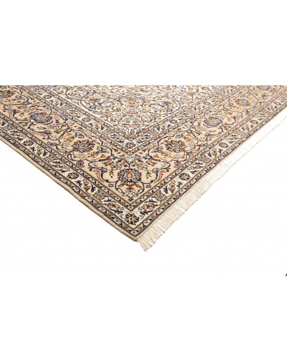 Tappeto Kashan Persia bianco verde 297x393