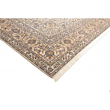 Tappeto Kashan Persia bianco verde 297x393