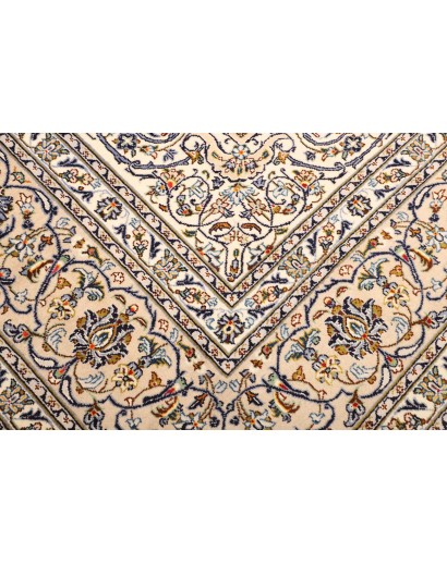 Tappeto Kashan Persia bianco verde 297x393