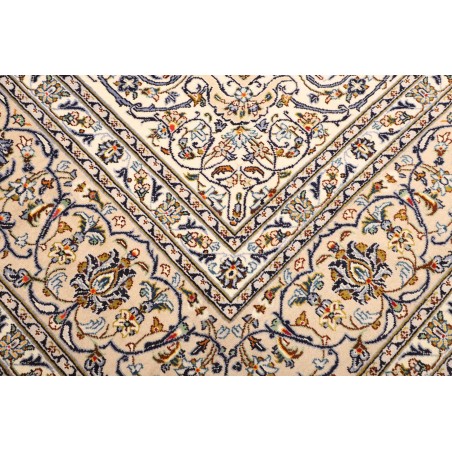 Tappeto Kashan Persia bianco verde 297x393