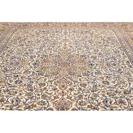 Tappeto Kashan Persia bianco verde 297x393