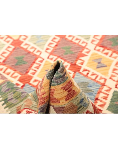 Tappeto Kilim Afghanistan giallo arancione 199x298