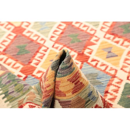Tappeto Kilim Afghanistan giallo arancione 199x298