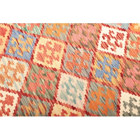 Tappeto Kilim Afghanistan giallo rosso 205x297