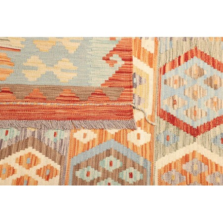 Tappeto Kilim Afghanistan giallo arancione 206x300