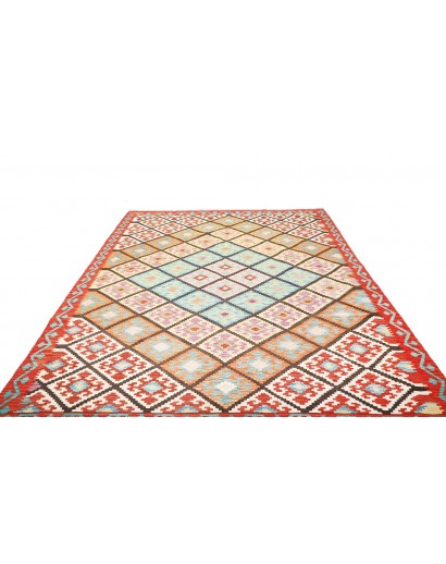 Tappeto Kilim Afghanistan bianco verde 208x293