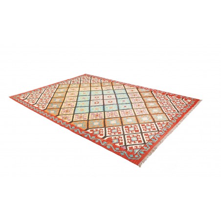 Tappeto Kilim Afghanistan bianco verde 208x293
