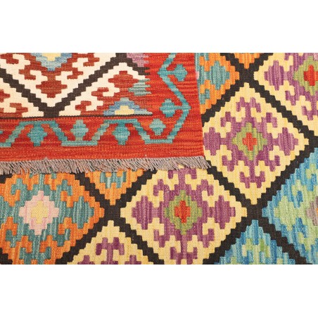Tappeto Kilim Afghanistan bianco verde 208x293
