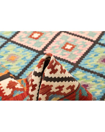 Tappeto Kilim Afghanistan bianco verde 208x293