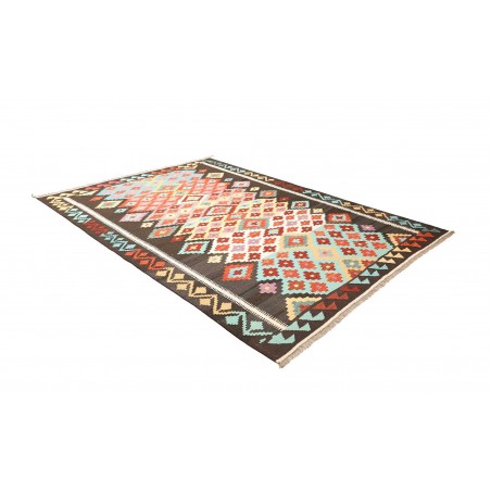 Tappeto Kilim Afghanistan bianco grigio 208x297