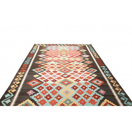 Tappeto Kilim Afghanistan bianco grigio 208x297