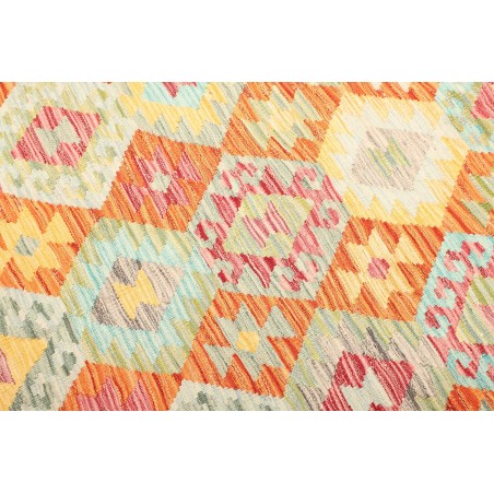 Tappeto Kilim Afghanistan giallo bianco 176x248