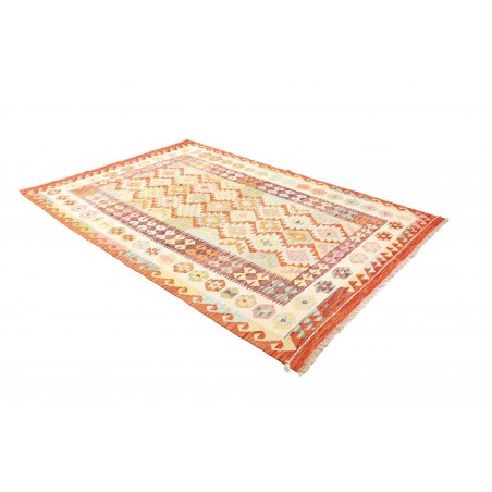Tappeto Kilim Afghanistan giallo arancione 175x251