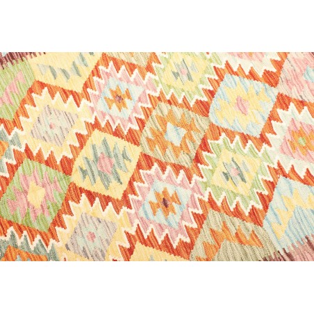 Tappeto Kilim Afghanistan giallo arancione 175x251