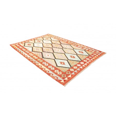 Tappeto Kilim Afghanistan beige arancione 176x243