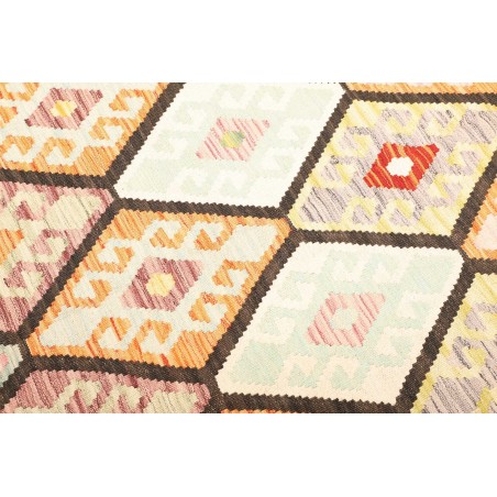 Tappeto Kilim Afghanistan beige arancione 176x243