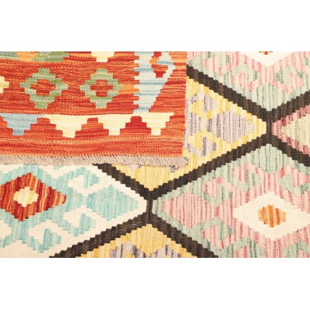 Tappeto Kilim Afghanistan beige arancione 176x243